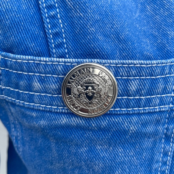 Balmain Collarless Denim Jacket!! - Picture 4 of 10
